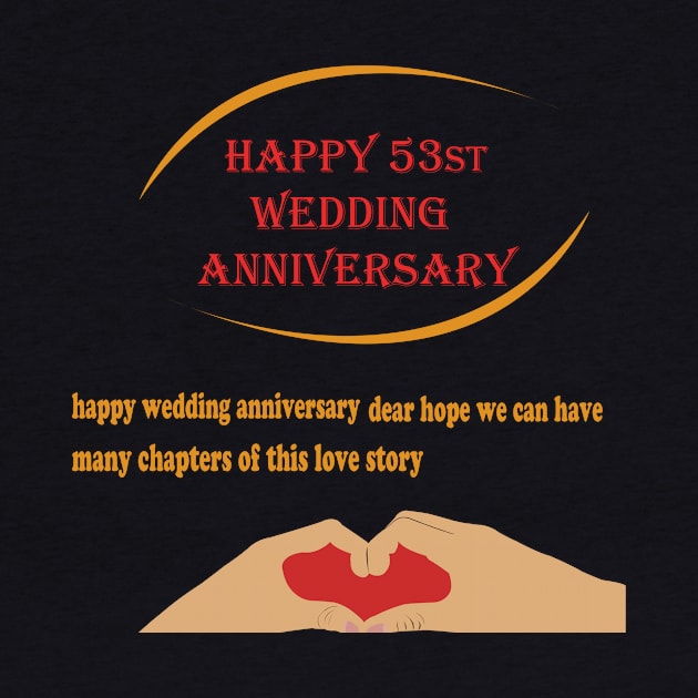 happy 53st wedding anniversary by best seller shop